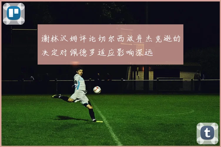谢林汉姆评论切尔西放弃杰克逊的决定对佩德罗适应影响深远
